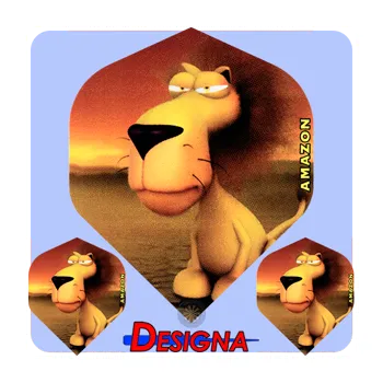 Příslušenství pro šipky DESIGNA LETKY AMAZON 3D LIFE LION F1607