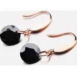 Dámské náušnice stříbro 925 krystaly černým černé kameny E1702153-1905-SLX