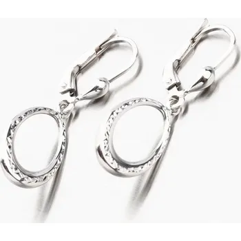 Náušnice Dámské náušnice bílé zlato 585 visací 12-692