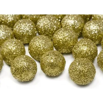 Party dekorace Menší třpytivé kuličky - zlaté