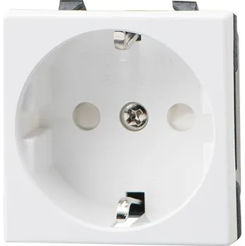 Elektrická zásuvka Zásuvka panelová SCHUKO 230V/16A, bílá