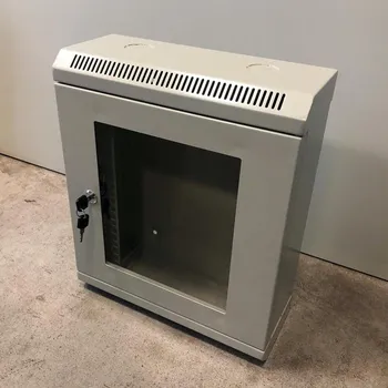 Rozvaděč 10" rack jednodílný 9U/140 DATACOM Šedý Skl. dv.