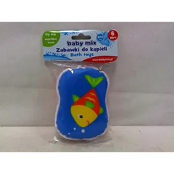 Hračka pro nejmenší Baby Mix Měkká knížka do koupele ryba GS-200F-C