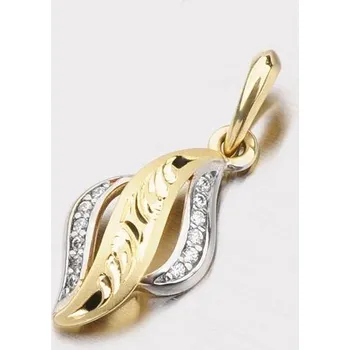 Přívěsek Dámský přívěsek zlato mix 585 zirkon 53P-3131