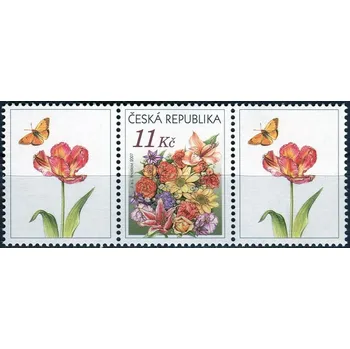 Poštovní známka Česká pošta (2007) č. 511 ** - Česká republika - Gratulační kytice (K1+1+K1)
