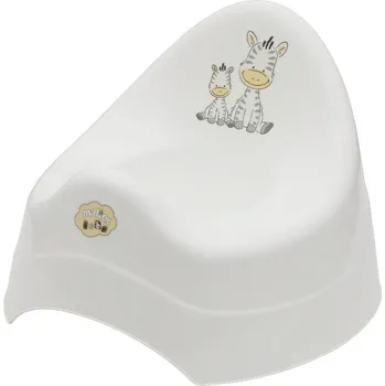 Nočník Maltex Dětský nočník s melodíí Zebra bílá