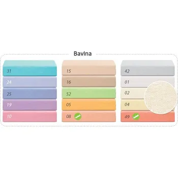 Prostěradlo Baby Matex Bavlněné prostěradlo 140x70 cm modré