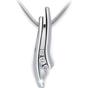 Přívěsek Dámský přívěsek bílé zlato 585 zirkon DZ1754B bez řetízku