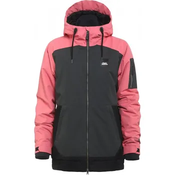 Zimní snowboardová dámská bunda Horsefeathers Taia - růžová, šedá, černá XS