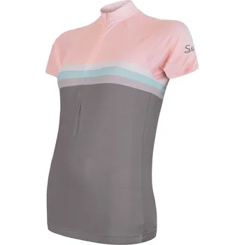 cyklistický dres Dámský cyklodres SENSOR Cyklo summer šedá Barva: růžová, Velikost: M
