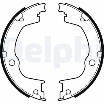 Brzdová čelist Sada brzdových čelistí, parkovací brzda DELPHI LS2106
