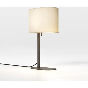 Lampička Astro Designová stolní lampička s asymetrickým stínítkem Venn Table Stínítko: Cementově šedé, Noha: Bronzová 1433035 / 5043003