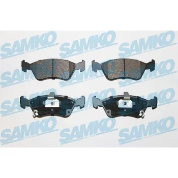 Brzdová destička Sada brzdových destiček, kotoučová brzda SAMKO 5SP709
