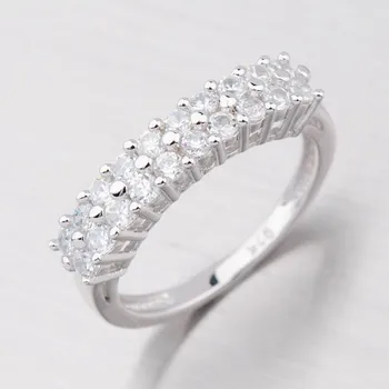 Oblečení a móda Dámský prsten stříbro 925 zirkon R3556 velikost 58