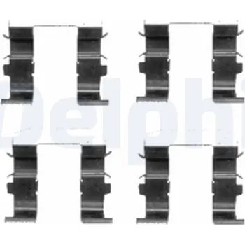 Přislušenství brzdového systému Sada příslušenství, obložení kotoučové brzdy DELPHI LX0418