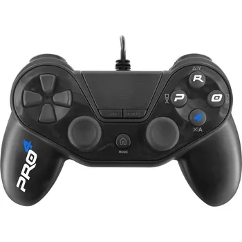 Gamepad SUBSONIC by SUPERDRIVE Pro4 Wired Gamepad, drátový, pro PS4, PS3 a PC, USB, černý SA5417