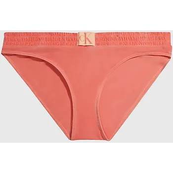 Dámské plavky Dámský plavkový spodní díl bikin KW0KW01990 SM9 korálová - Calvin Klein L