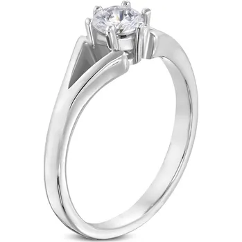 Prsten Dámský prsten ocel zirkon GRCZ078 velikost 48