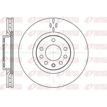 Brzdový kotouč Brzdový kotouč REMSA 61017.10