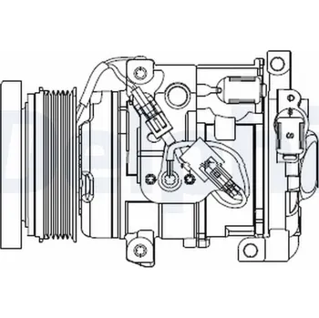 Kompresor klimatizace Kompresor, klimatizace DELPHI CS20508