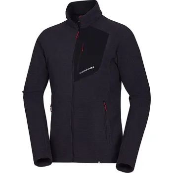 Pánská mikina Northfinder Pánská fleecová mikina hřejivá TRUGBERG, černá, XL