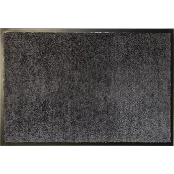 Rohožka Černá textilní vnitřní čistící antibakteriální vstupní rohož - 90 x 60 x 0,9 cm