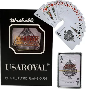 Pokerová karta Verk Pokerové karty plastové omyvatelné 54 ks