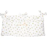 enie baby Mušelínový kapsář bílý se zelenými květy