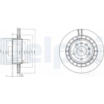 Brzdový kotouč Brzdový kotouč DELPHI BG4046