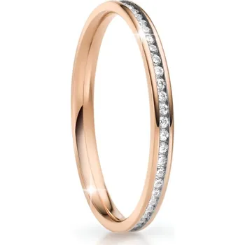 Šperk Snubní prsteny ocel zirkon ke skládání SP-NS-06 velikost 54
