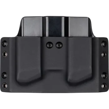 Příslušenství pro sportovní střelbu RH Holsters OWB - Glock 17/19/19X/45 - vnější kydexové pouzdro na 2 zásobníky - plný sweatguard - černá/černá Umístění pouzdra: Levý bok (pravák)