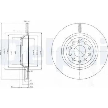 Brzdový kotouč Brzdový kotouč DELPHI BG3975