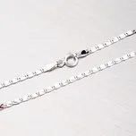 Dámský řetízek bílé zlato 585 gravírováním 45-1244 délka 50 cm