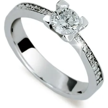 Šperk Zásnubní prsten bílé zlato 585/000 přírodní diamant 0.600 ct G/SI ZP1961D velikost 56