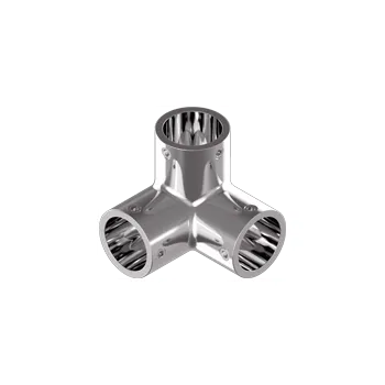 Dveřní kování nerez_solar_martim Třícestné rohové kování 90° , nerez A4 - AISI 316 Varianta: Třícestné rohové kování 90° D= 22 mm, nerez A4 - AISI 316