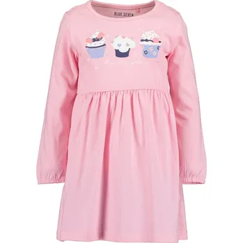 Dívčí šaty Dívčí bavlněné šaty Blue Seven růžové Sweet velikost 116 (773658)