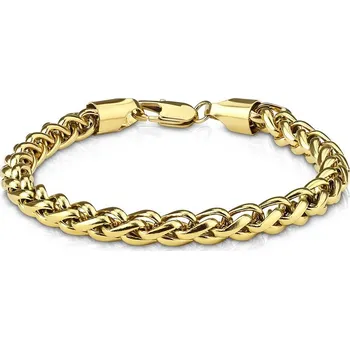 Náramek Pánský náramek ocel pro muže v barvě SSBHBJ-140760-GD délka 21 cm