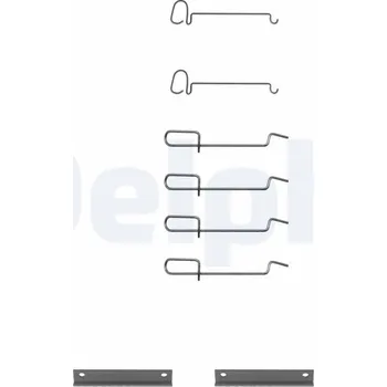 Přislušenství brzdového systému Sada příslušenství, obložení kotoučové brzdy DELPHI LX0080