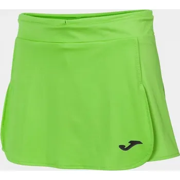 Dámská sukně Dámská/Dívčí sportovní sukně JOMA OPEN II GREEN FLUOR TENNIS SKIRT Velikost: XS, Barva: FLUOR GREEN