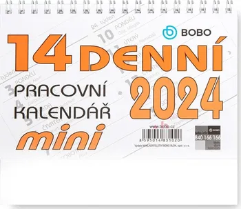 Kalendář BOBO Stolní pracovní kalendář 14denní Mini 2024