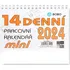 Kalendář BOBO Stolní pracovní kalendář 14denní Mini 2024