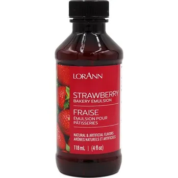 Masážní přípravek LORANN - Jahodová emulze 118 ml