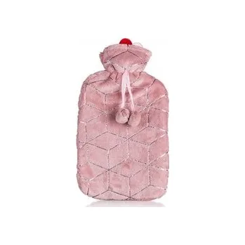 Termofor CALME Láhev zahřívací termofor CUBE 2 l, růžová