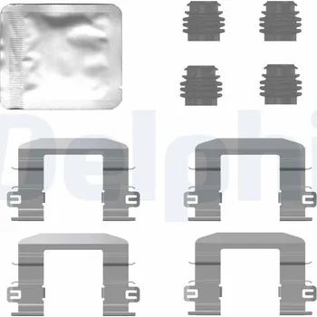 Autodíl Sada příslušenství, obložení kotoučové brzdy DELPHI LX0780