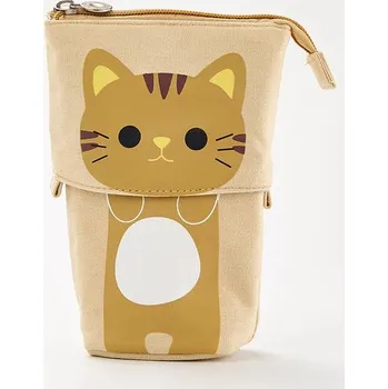 Penál Roztomilý dětský penál - 1-žlutá kočka