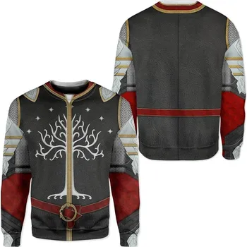 Pánská mikina Mikina s celoplošným potiskem strom Tree of Gondor Velikost: 3XL, Barva (Varianta): Mikina