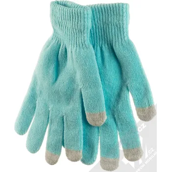 Rukavice 1Mcz Touch Gloves Basic dámské rukavice pro kapacitní dotykový displej světle modré