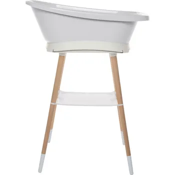 Koupání kojence Bebe-Jou Sada digitální vaničky Bébé-Jou Sense Edition Light Grey se stojanem