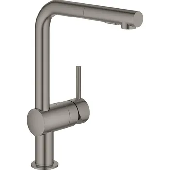 Vodovodní baterie GROHE 30274AL0 Baterie MINTA L-výpusť kartáčovaný Hard Graphite (GROHE 30274AL0 Baterie MINTA L-výpusť kartáčovaný Hard Graphite)