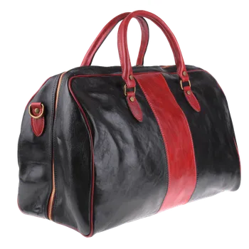 Cestovní taška NovaKabelka.cz Kožená cestovní taška Galba Nera Rossa